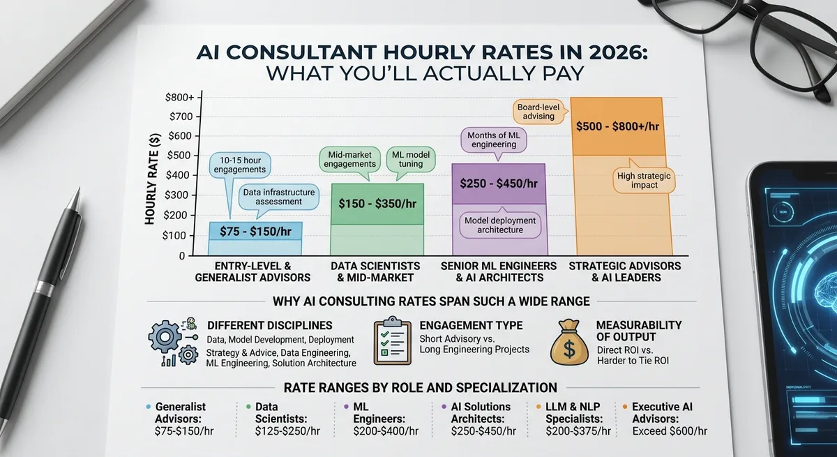 AI Consultant Hourly Rate 2026: Real Costs by Project