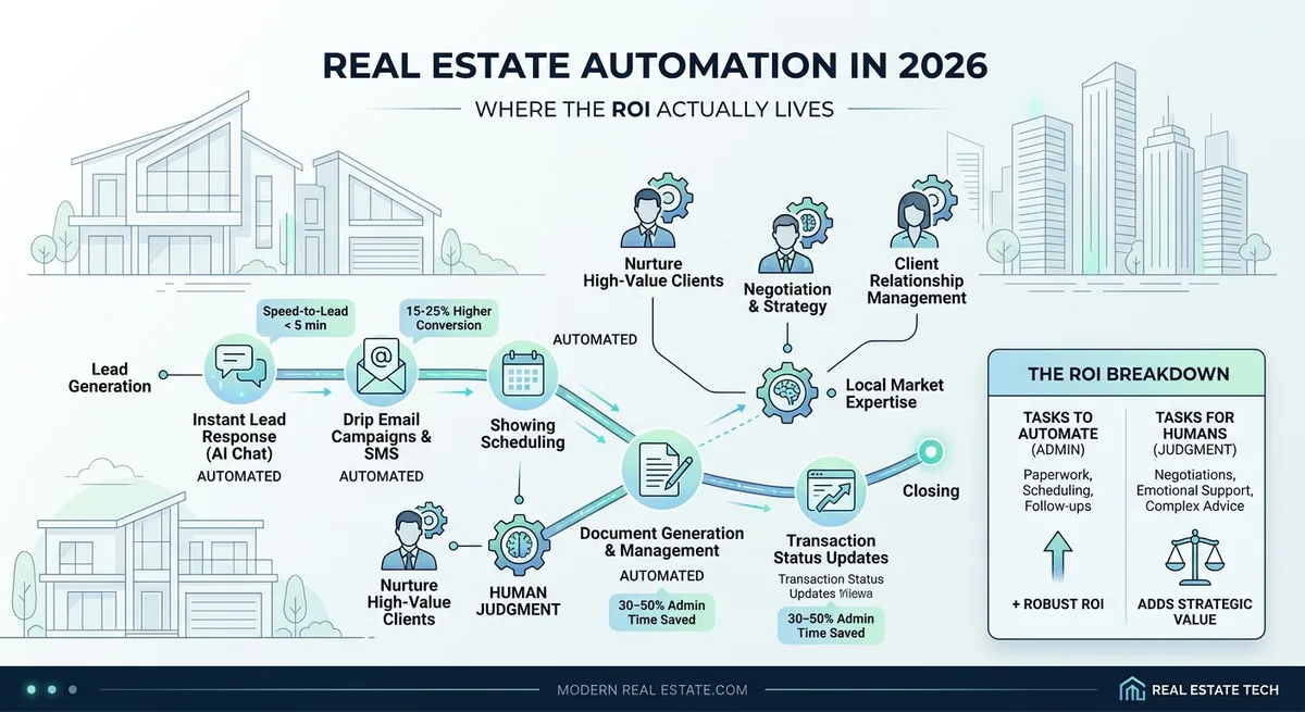 Real Estate Automation in 2026: Where the ROI Actually Lives